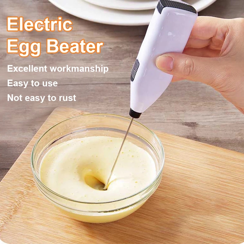 Hand Mixer Electric - 1-teiliger Schneebesen, elektrischer Hand-Schneebesen, Kaffee-Aufschäumstab, Milch,