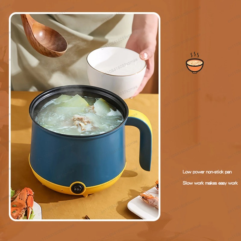 Hot Pot Electric - Mini-Elektro-Hotpot 1,8L, 600W Schnellheizung & Antihaftbeschichtung,