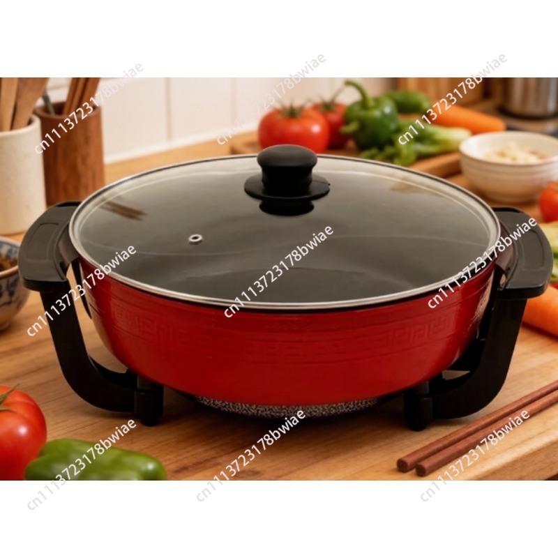Hot Pot Electric - 6L Antihaft-Elektro-Hotpot mit rauchfreiem Betrieb und