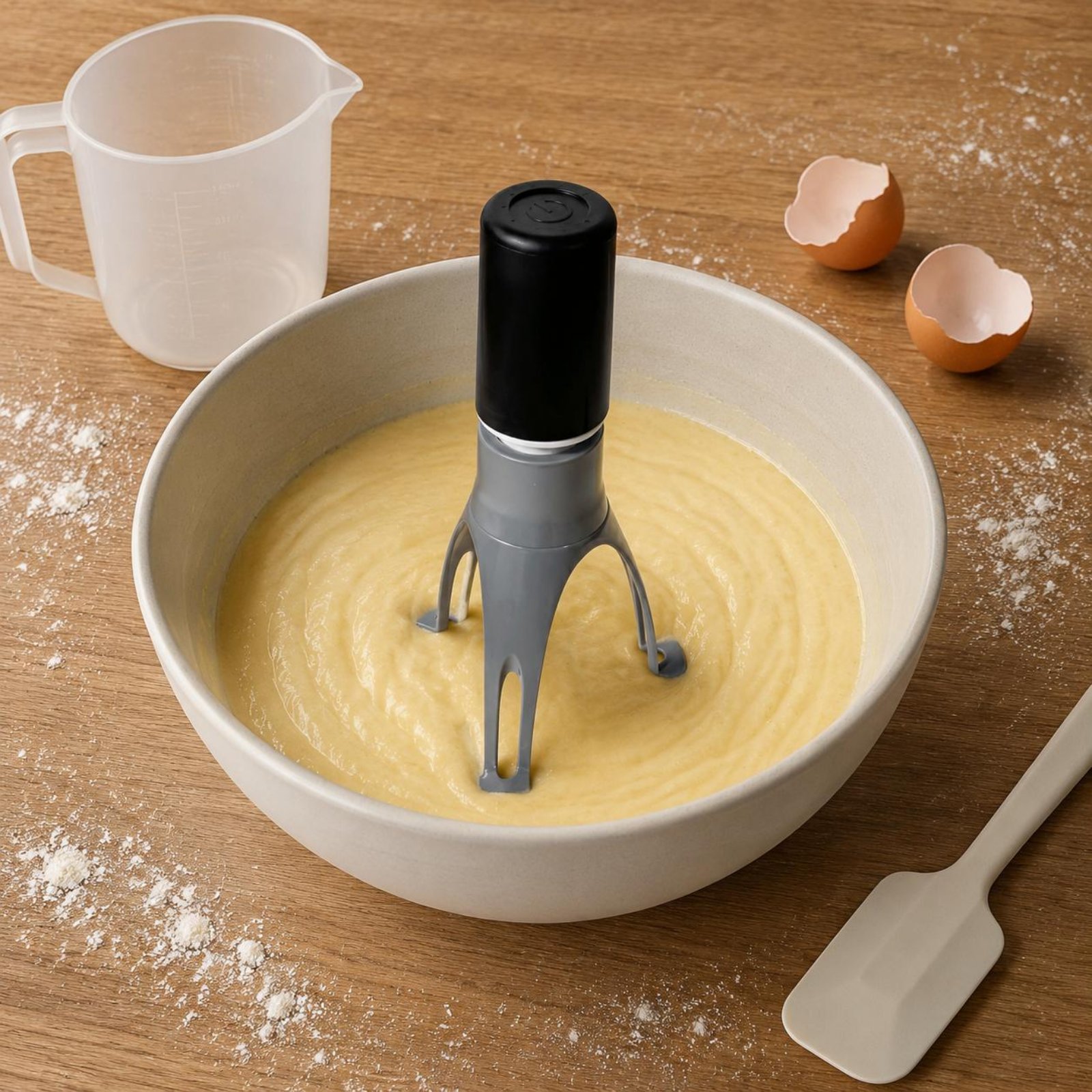 Hand Mixer Electric - Automatischer Dreieck-Rührer - Elektrischer Freihand-Eierquirl &