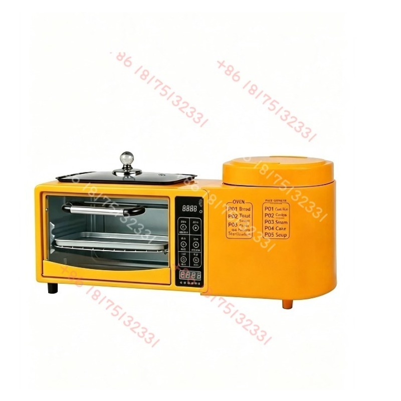Hot Pot Electric - 4-in-1 Multifunktionale Frühstücksmaschine Elektrischer Haushaltsbackofen Toaster