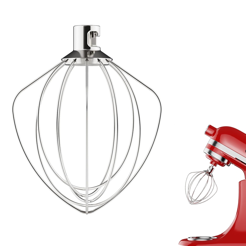 Stand Mixer Bowl - Ersatzteil K45WW Edelstahl 6-Draht-Schneebelaufsatz für KitchenAid