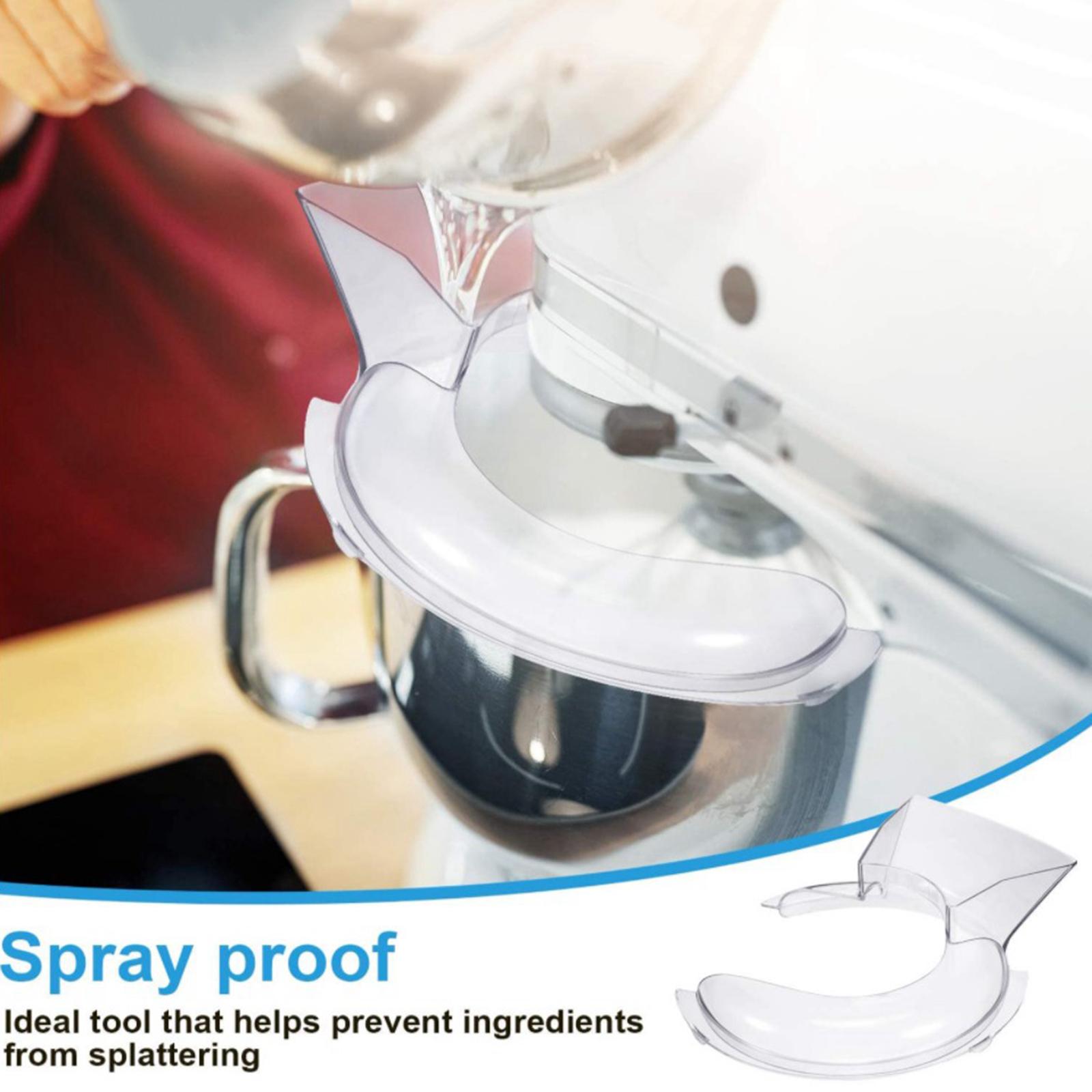 Stand Mixer Bowl - Spritzschutz für Standmixer, Acryl-Mischschüsselabdeckung, Zubehör für