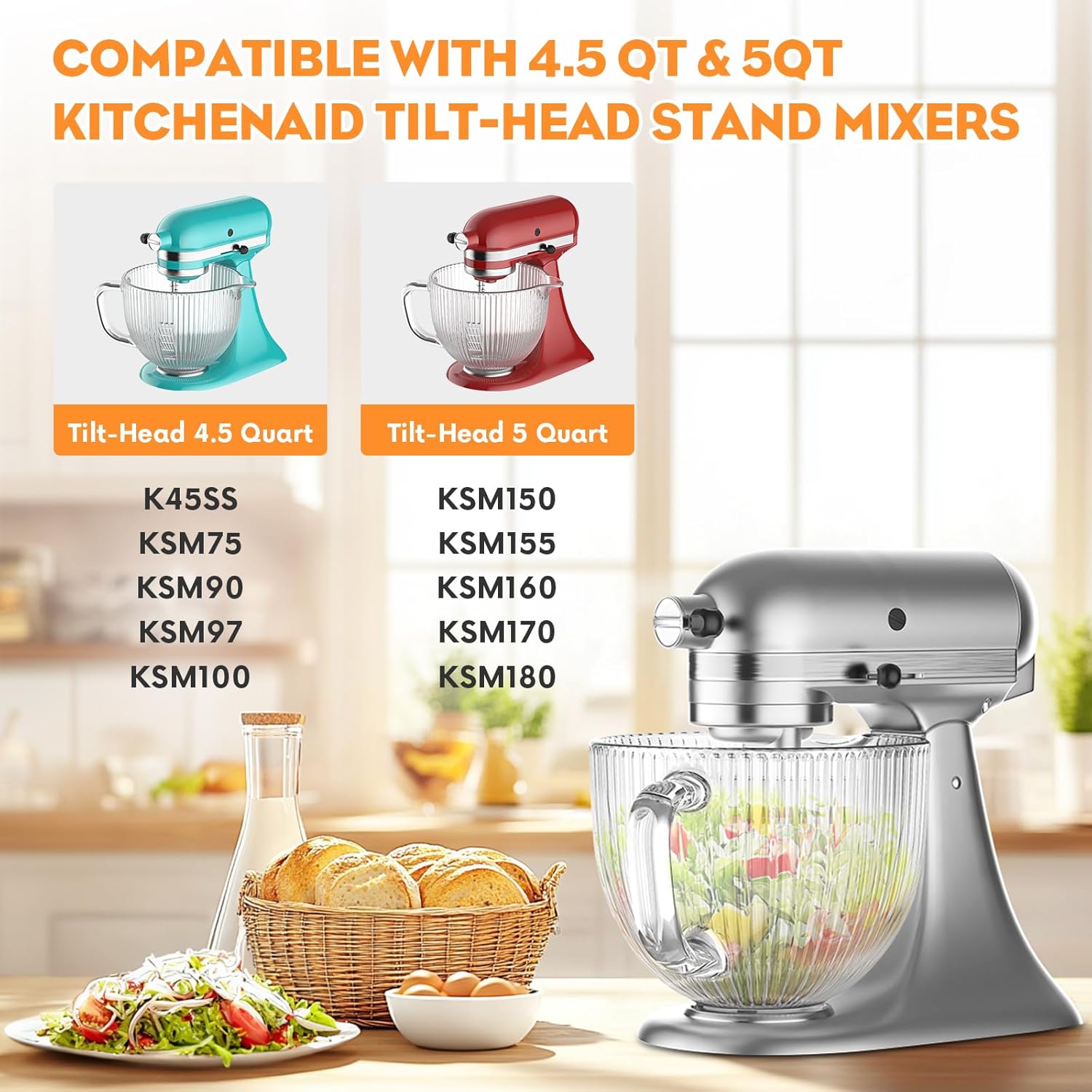 GVODE Glasschüssel für Kitchen – Stand Mixer Bowl Bewertung und Preis