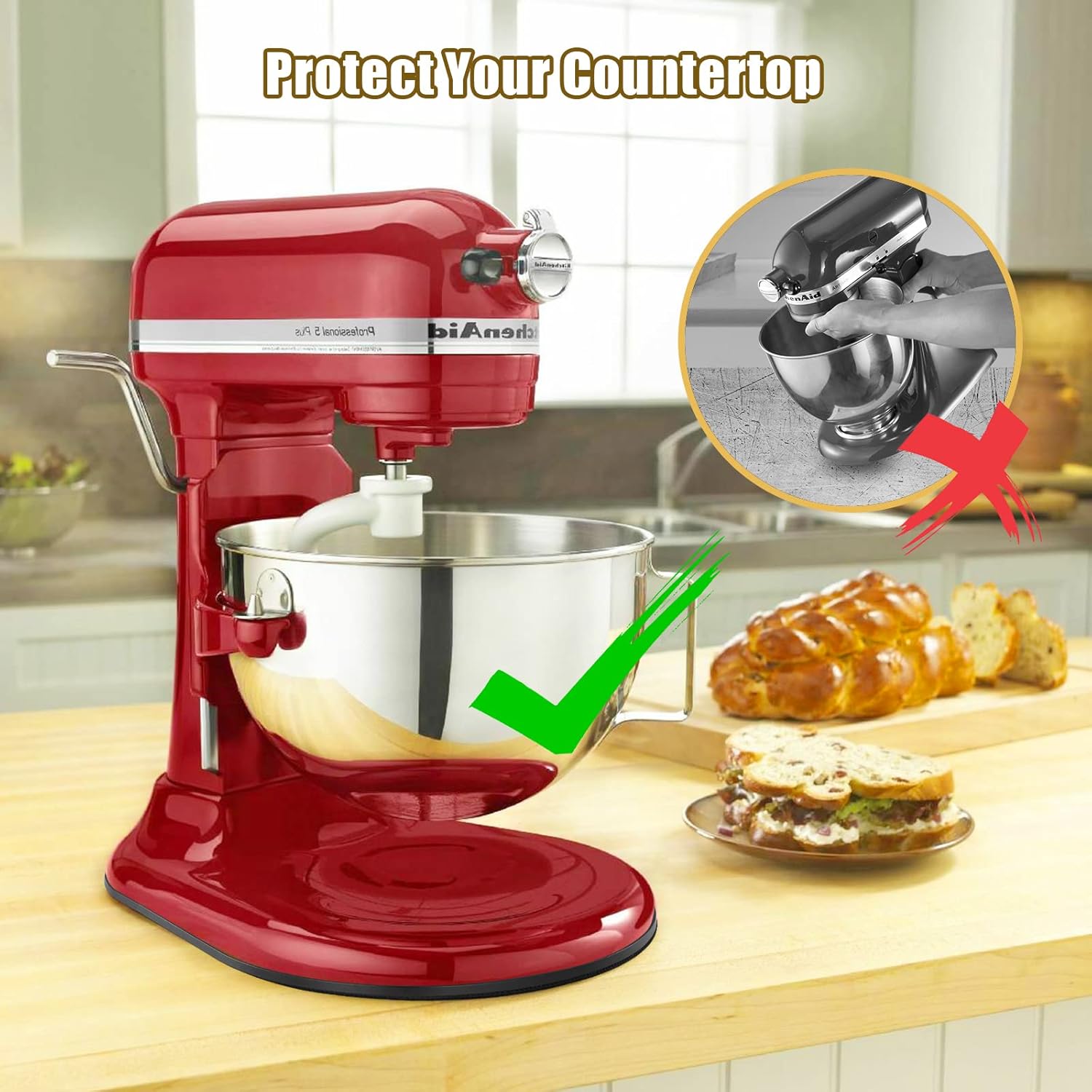 Schiebe matte für Kitchen aid  – Stand Mixer Bowl Bewertung und Preis