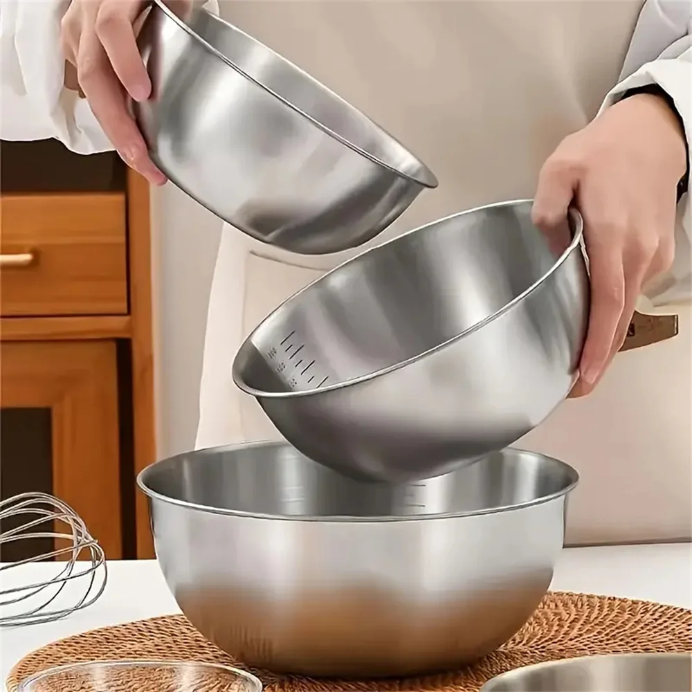 1-3 Edelstahl-Schüssel-Set mit – Stand Mixer Bowl Bewertung und Preis