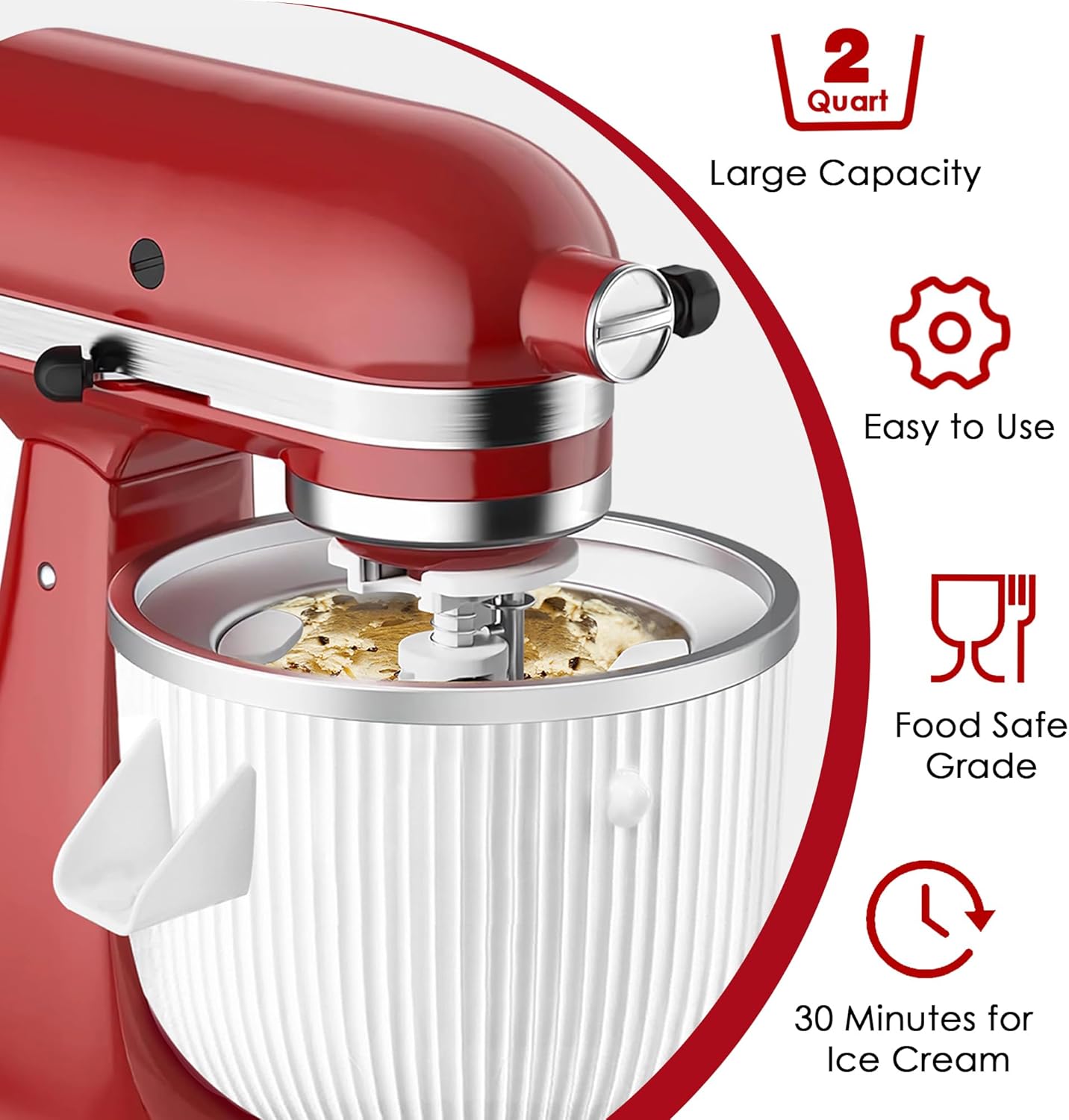 Eismaschinen-Aufsatz für Kitch – Stand Mixer Bowl Bewertung und Preis