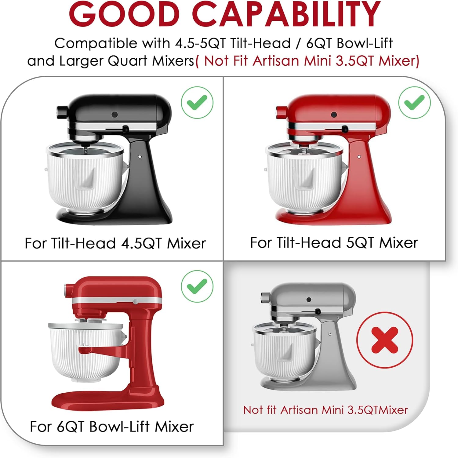 Eismaschinen-Aufsatz für Kitch – Stand Mixer Bowl Bewertung und Preis